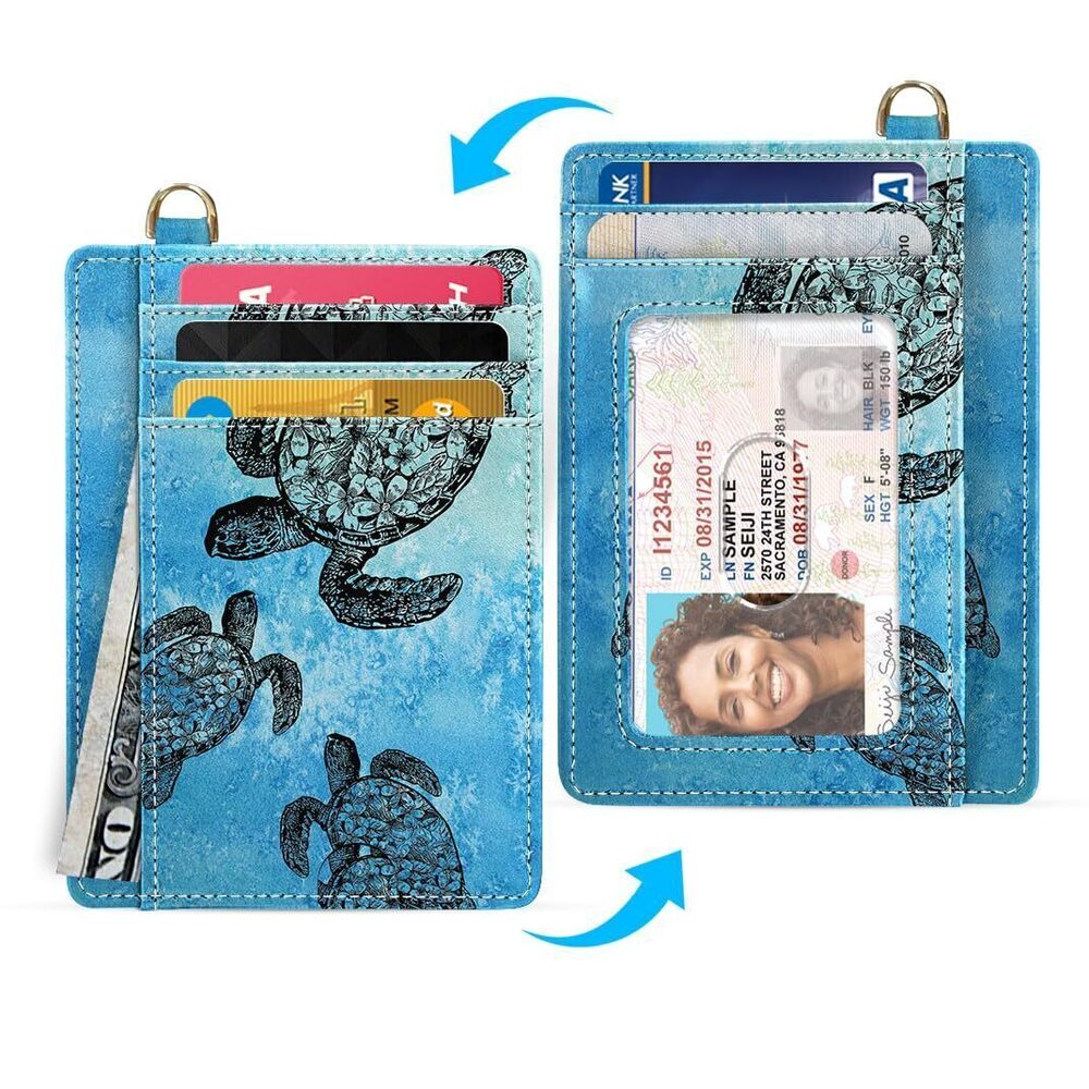 2201 PU Leather Slim Minimalist Front Pocket Wallet, RFID Blocking Credit